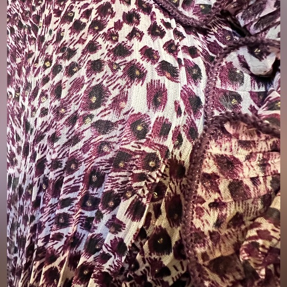 Real Stretch Ruffle Button Down Top - Picture 2 of 5